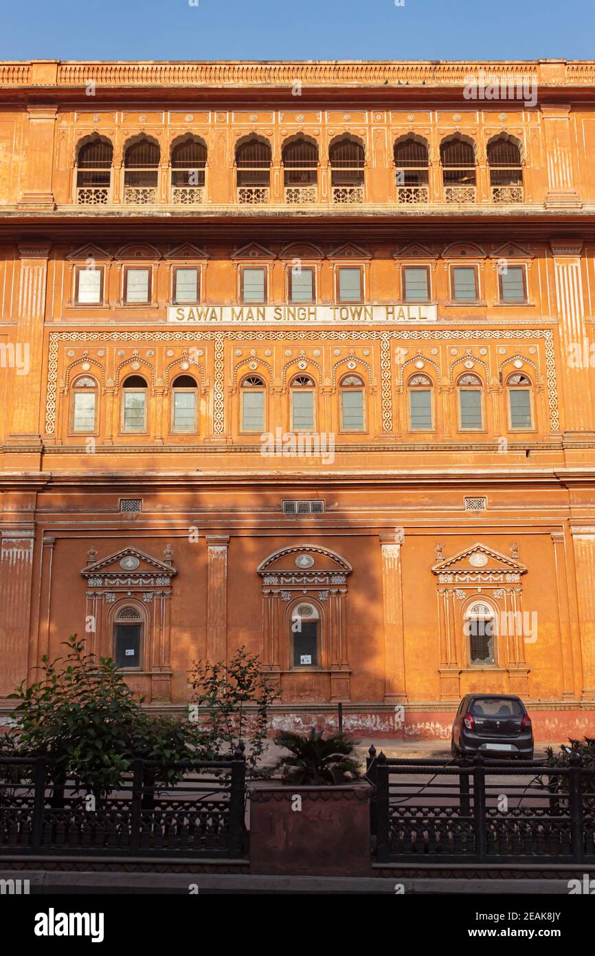 Maharaj Sawai Mansingh municipio, Jaipur, Rajasthan, India. Foto Stock