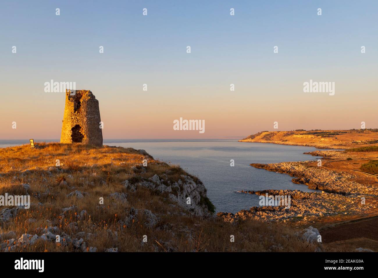 Paesaggio vicino Torre Sant Emiliano, Otranto, Costa Salentina, Puglia, Italia Foto Stock