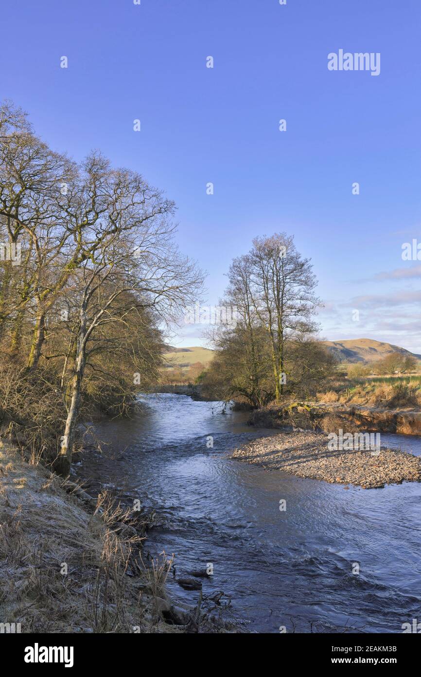 Water of AE, un affluente del fiume Annan, vicino a Lochmaben, Dumfries e Galloway, Scozia Foto Stock