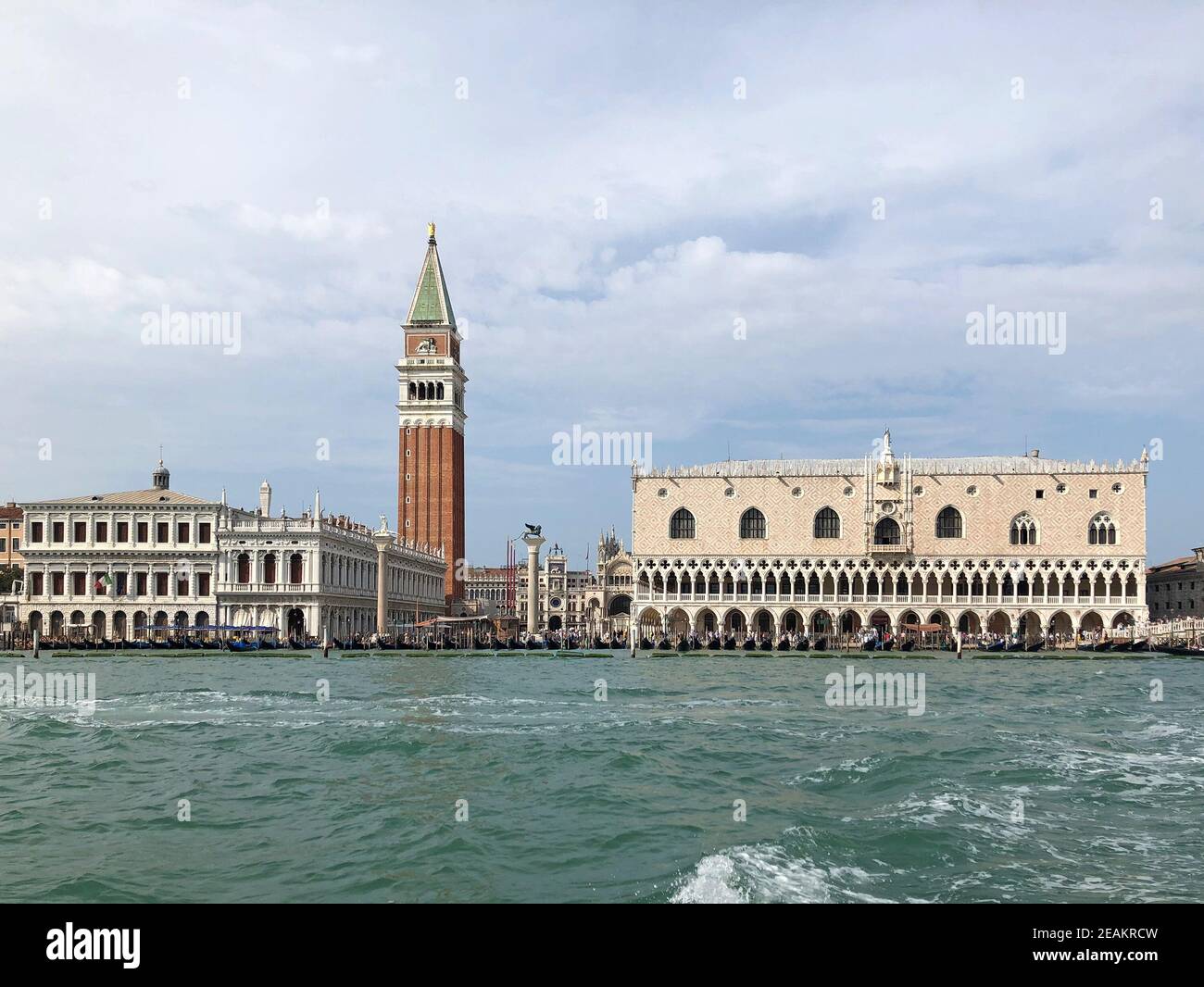 Piazza San Marco e il Palazzo Ducale nella città di Venezia Foto Stock