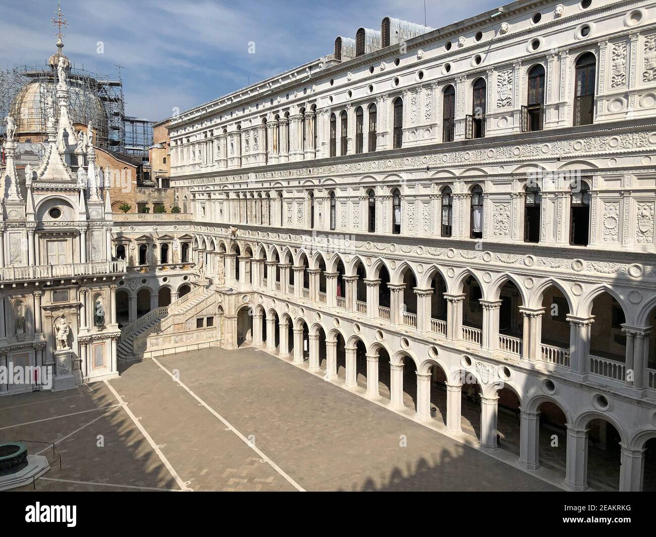 Il Palazzo Ducale nella città di Venezia Foto Stock