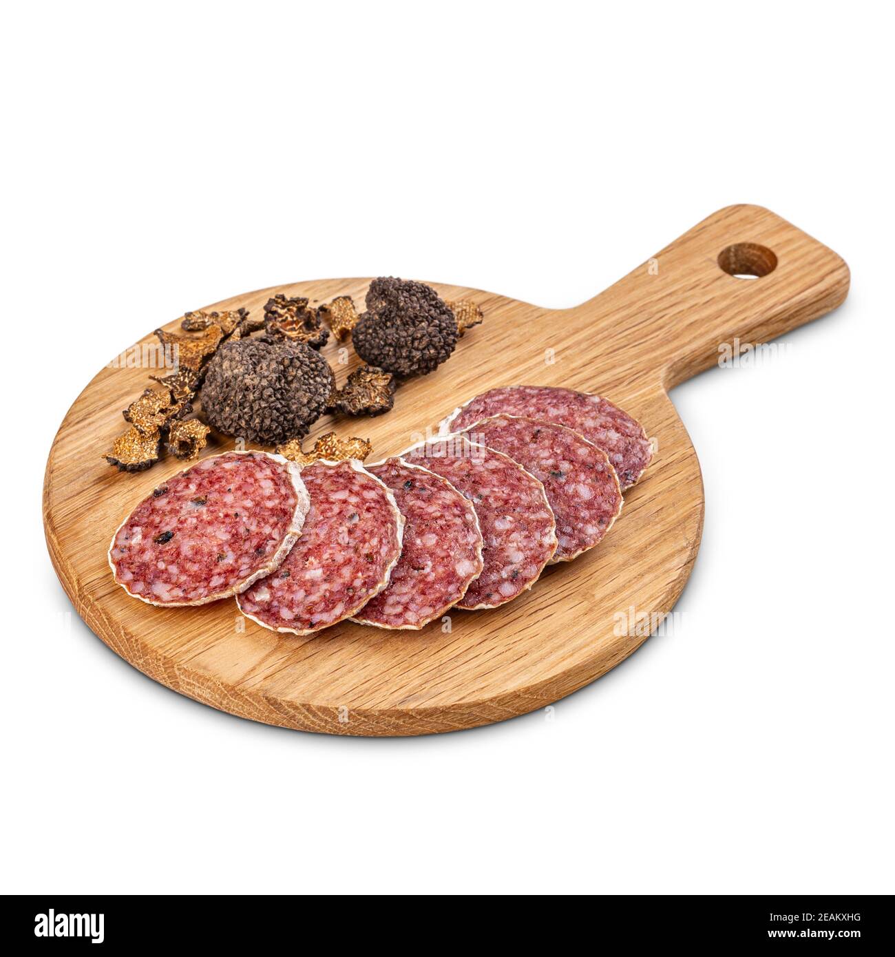 Salame gourmet al tartufo Foto Stock