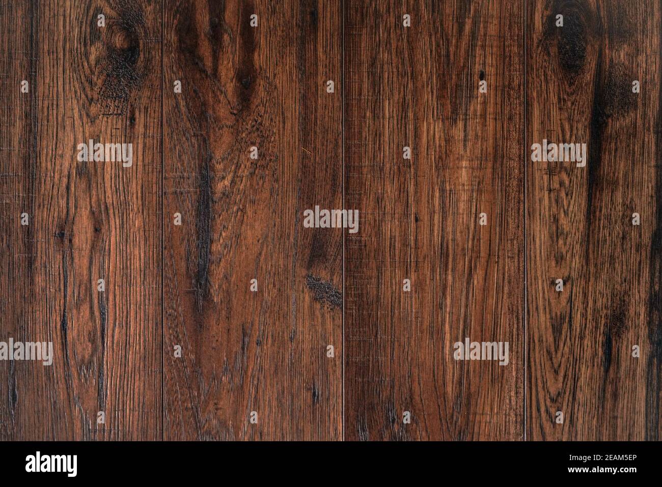 Pavimenti in legno scuro, vista dall'alto Foto stock - Alamy