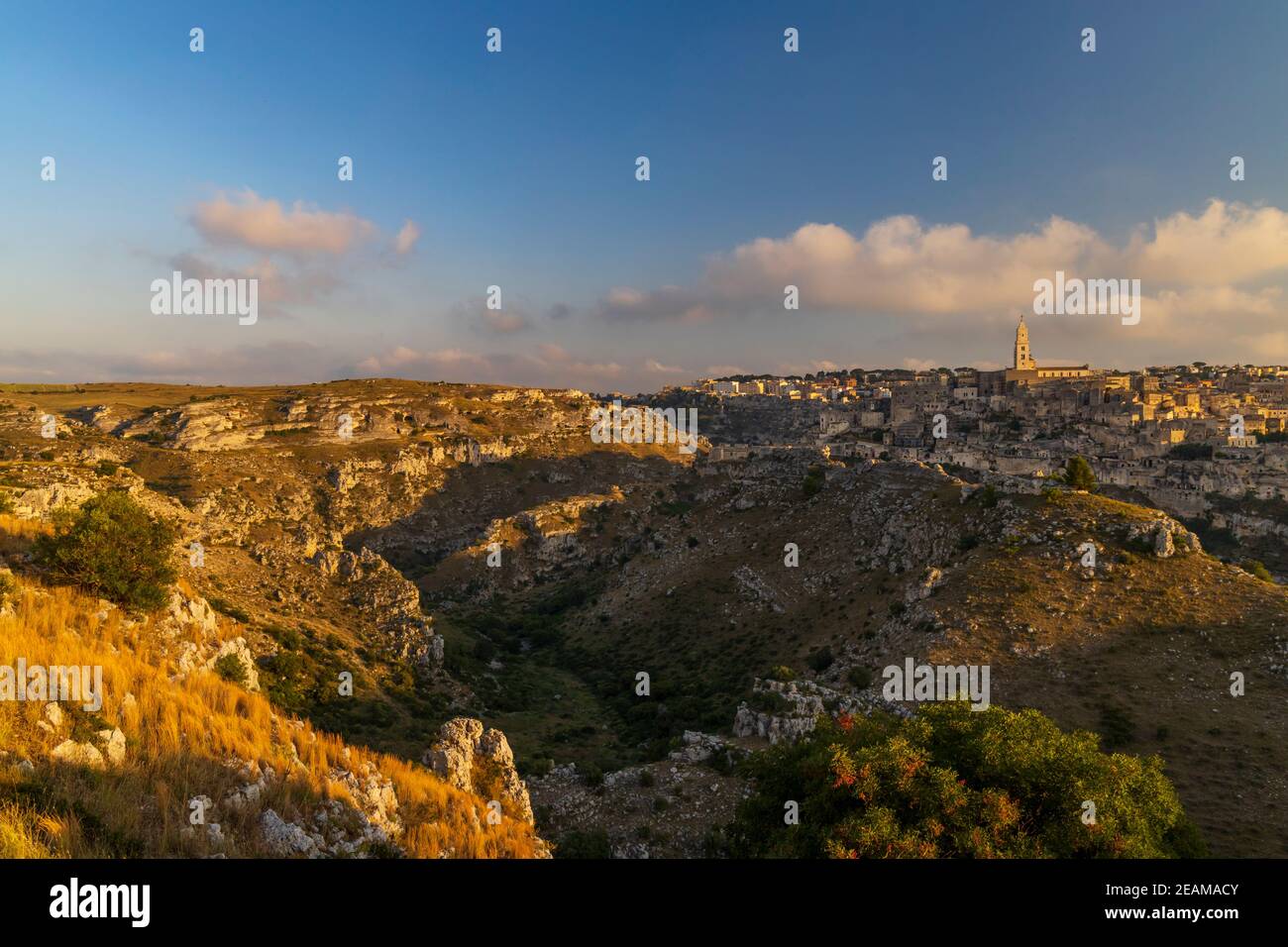 Sito Unesco - antica città di Matera (Sassi di Matera) Basilicata, Italia meridionale Foto Stock