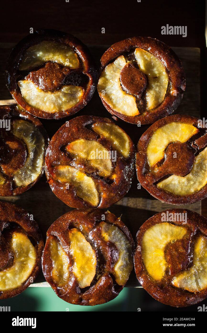Torta di pera choclat vegana, vita pulita Foto Stock