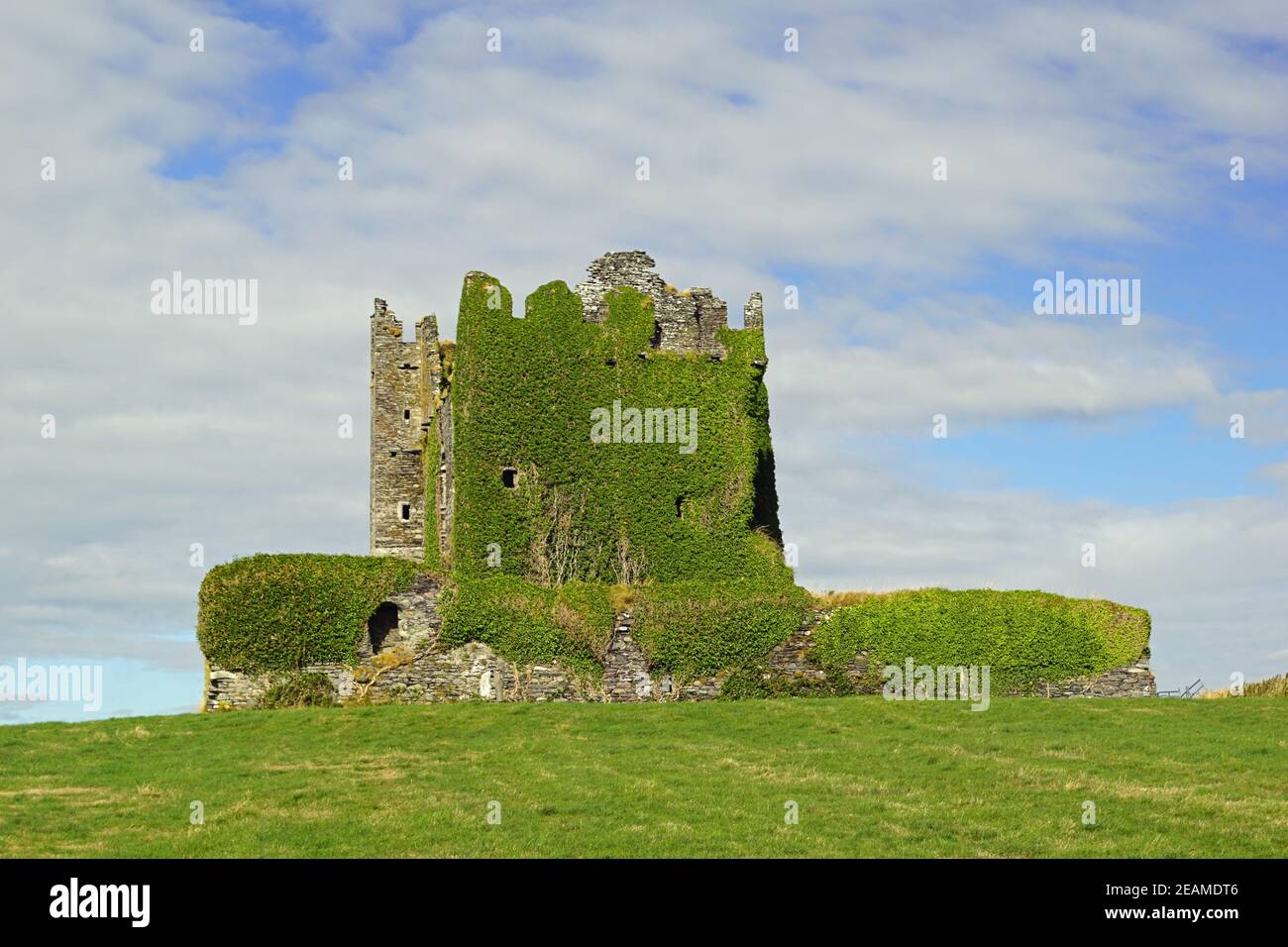 Wild Atlantic Way Ballycarbery Castello Foto Stock