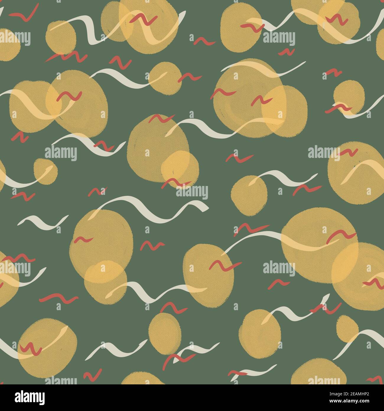 Cerchi raster di sfondo a motivo senza giunture astratto, punti astratti e linee eleganti. Foto Stock