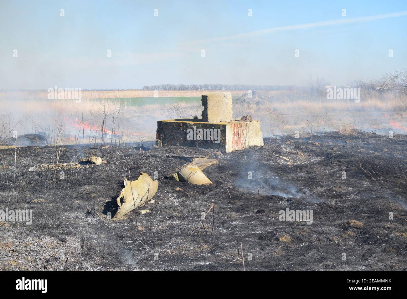 Rafforzamento della protezione del calcestruzzo per la cottura Foto Stock