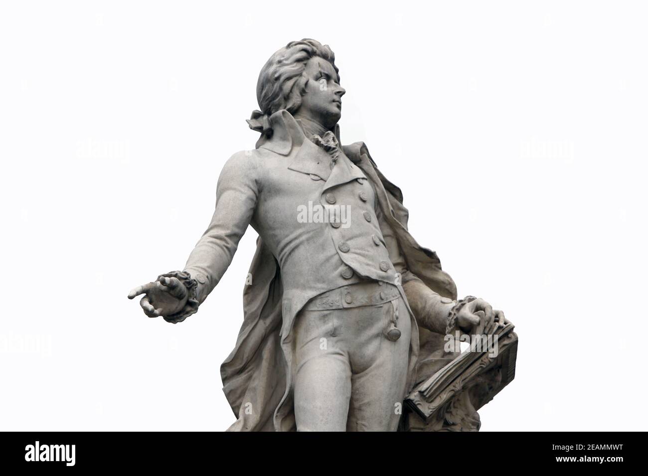 Statua di Mozart a Vienna, in Austria Foto Stock