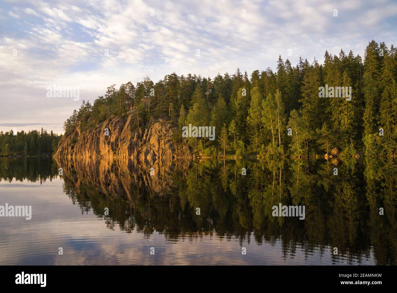 Lago Falkesjon vicino Annaboda Foto Stock