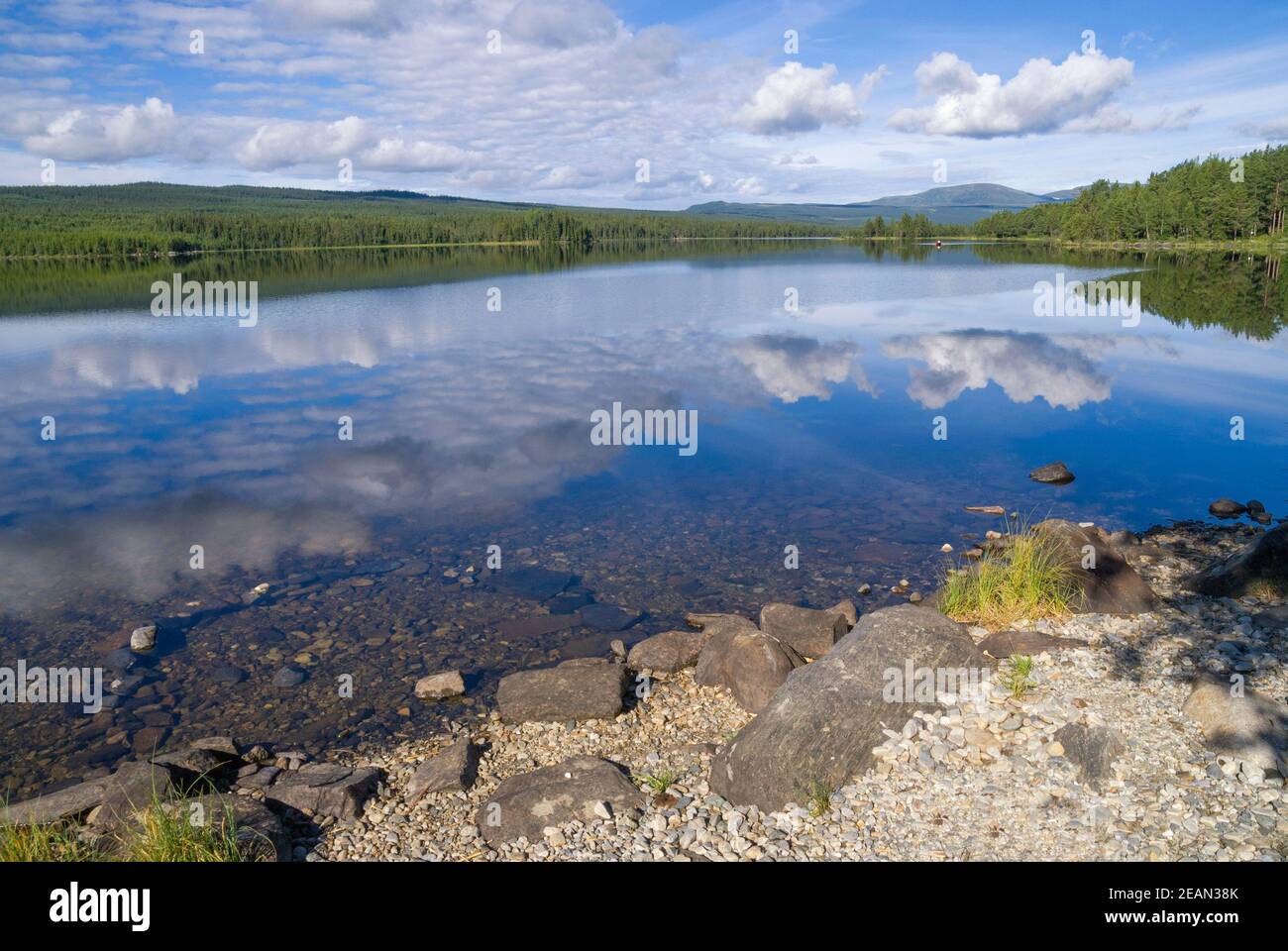 Lago Funasdalsjon vicino Funasdalen Foto Stock
