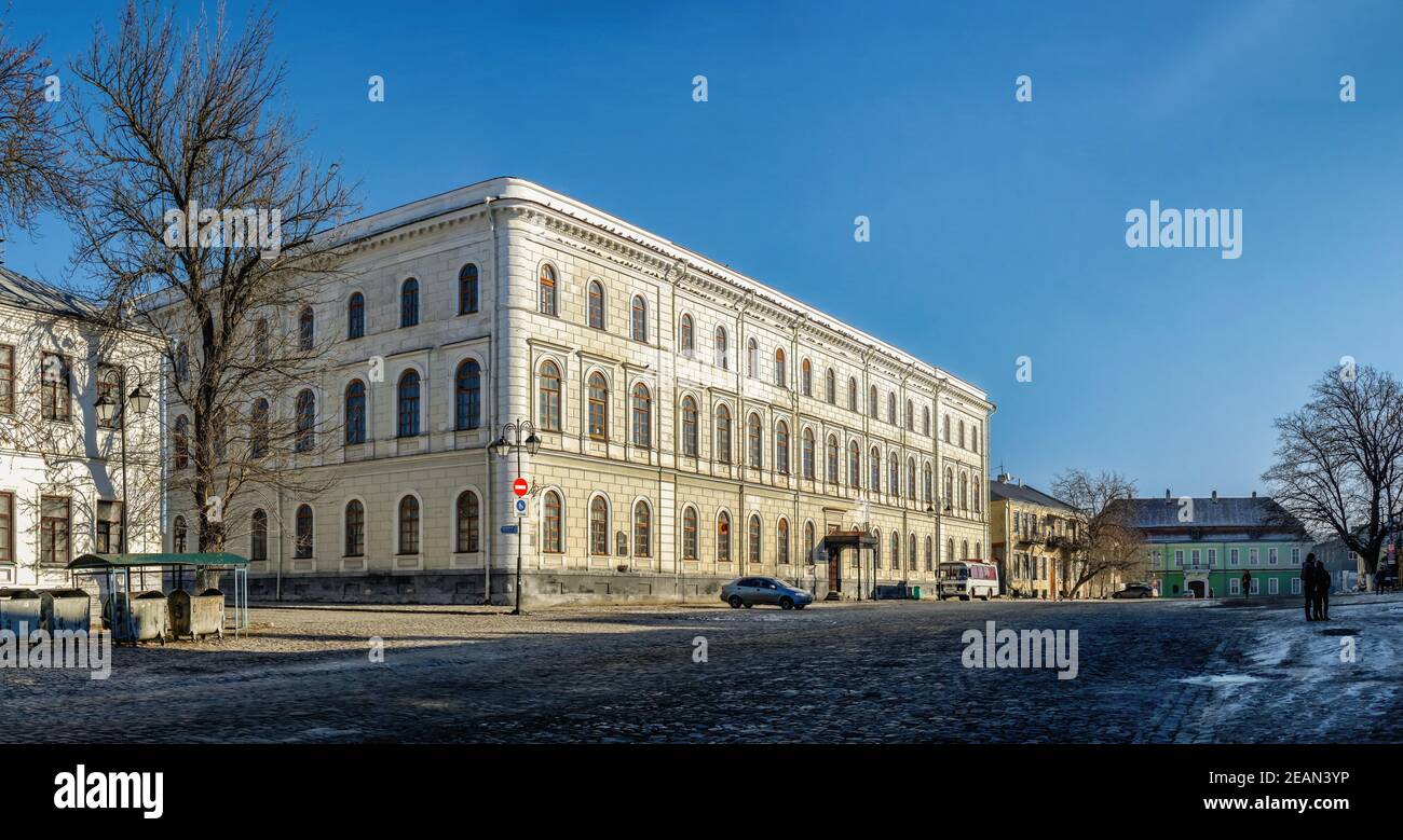 Edifici storici di Kamianets-Podilskyi, Ucraina Foto Stock