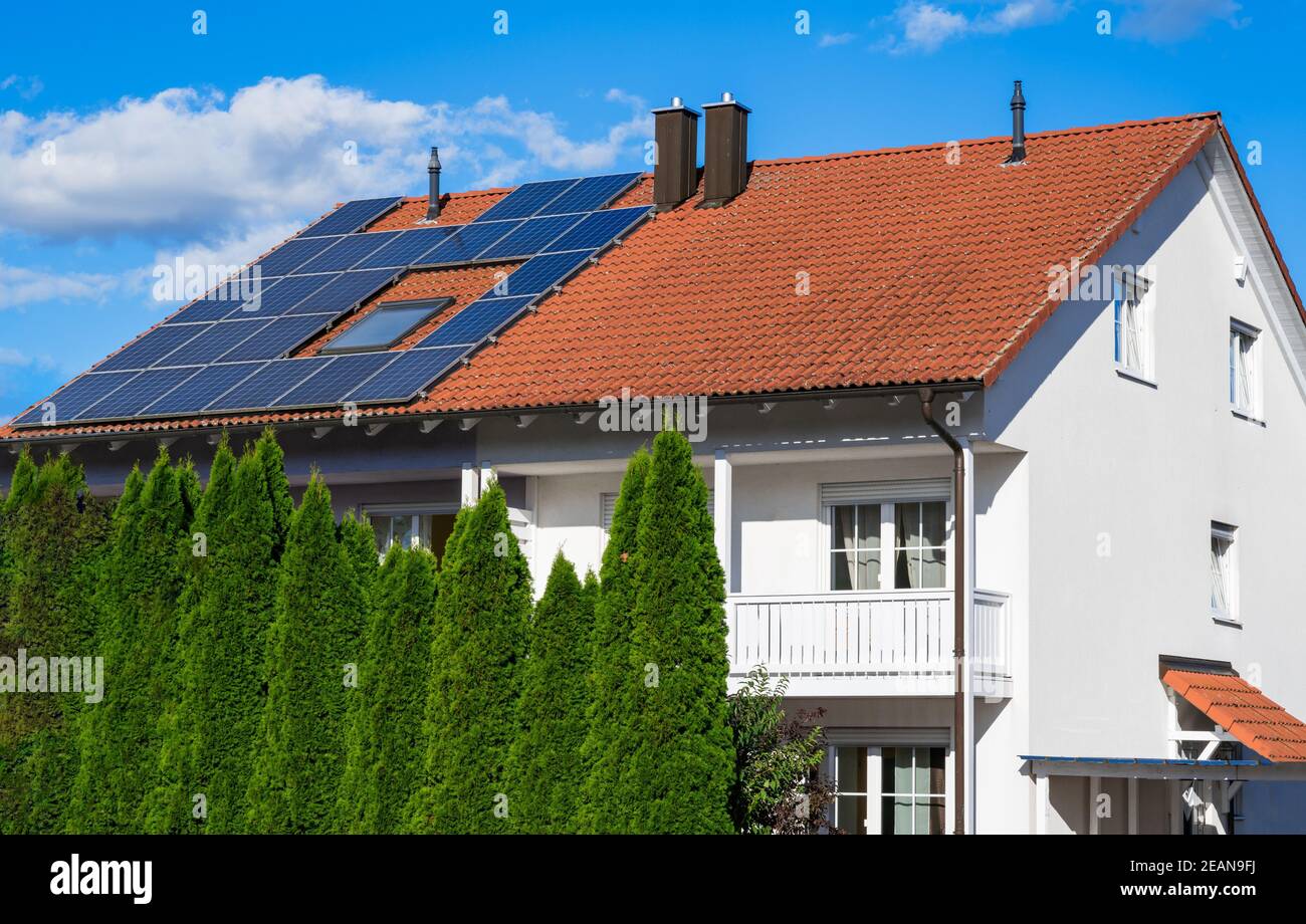 Impianto fotovoltaico generico Foto Stock