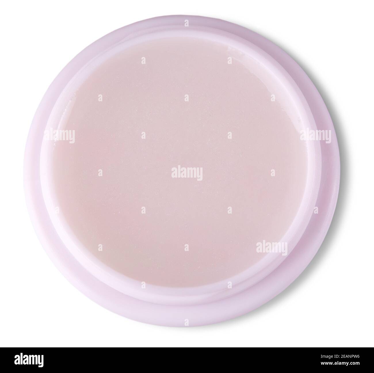 Il primo piano della crema di bellezza su sfondo bianco Foto Stock