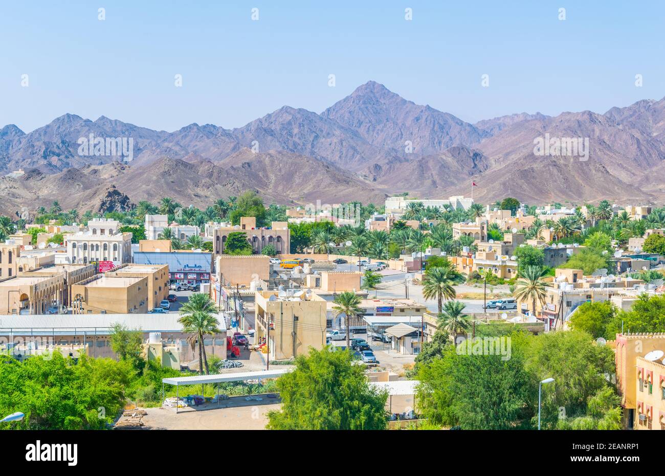 Bahla città a Bahla Fort ad Dakhiliyah, Oman Foto Stock