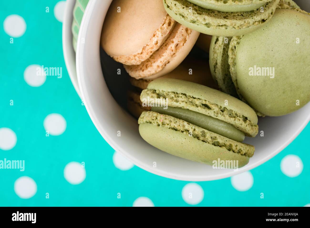 Macaron dolci e delicati Foto Stock