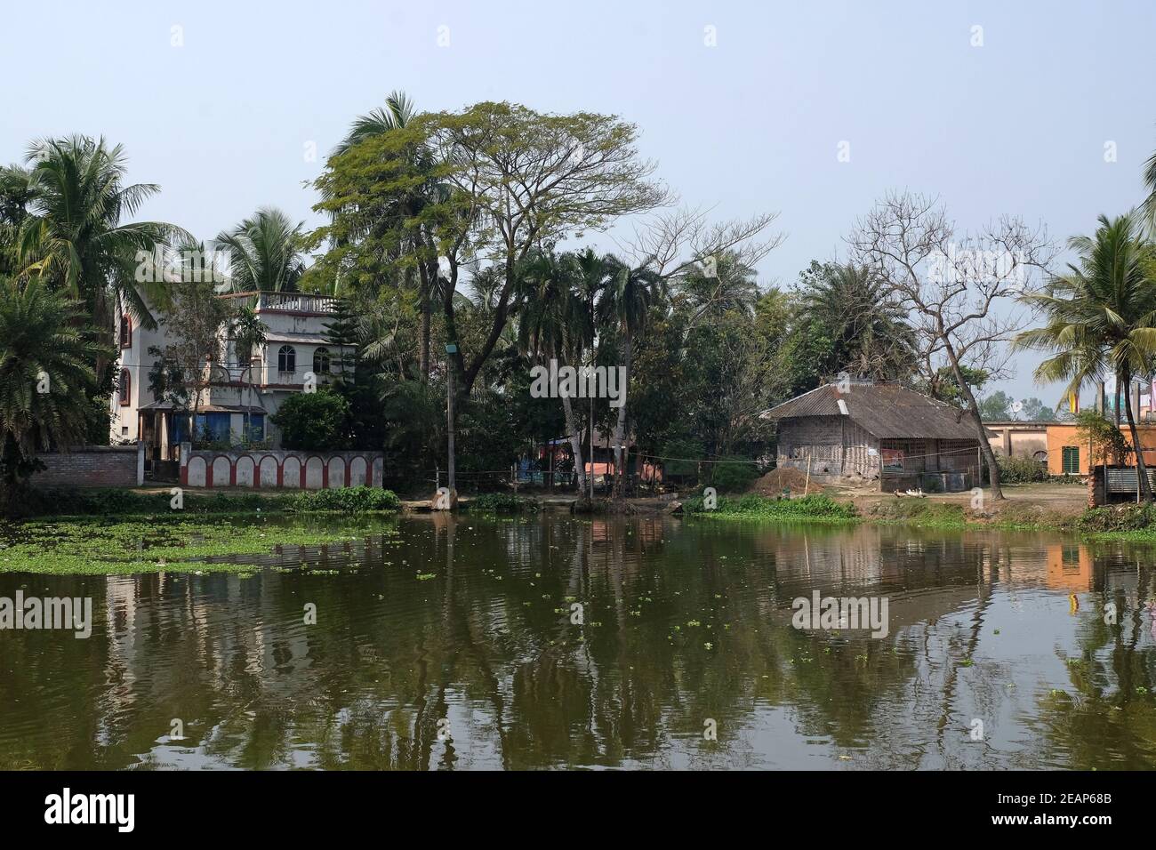 Kumrokhali villaggio nel Bengala occidentale, India Foto Stock