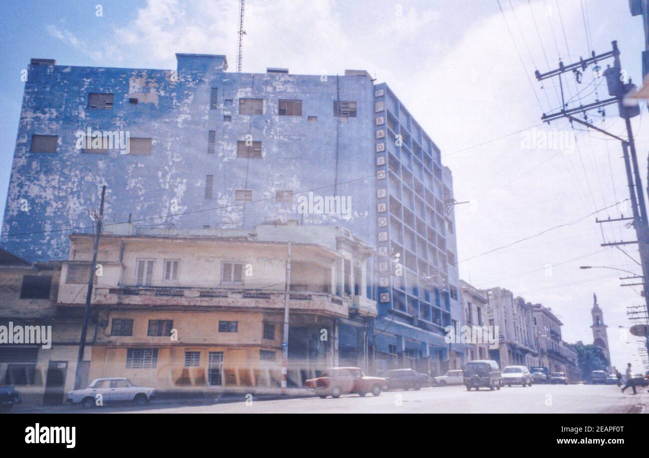 Cuba 1979, l'Avana edificio storico 2 Foto Stock