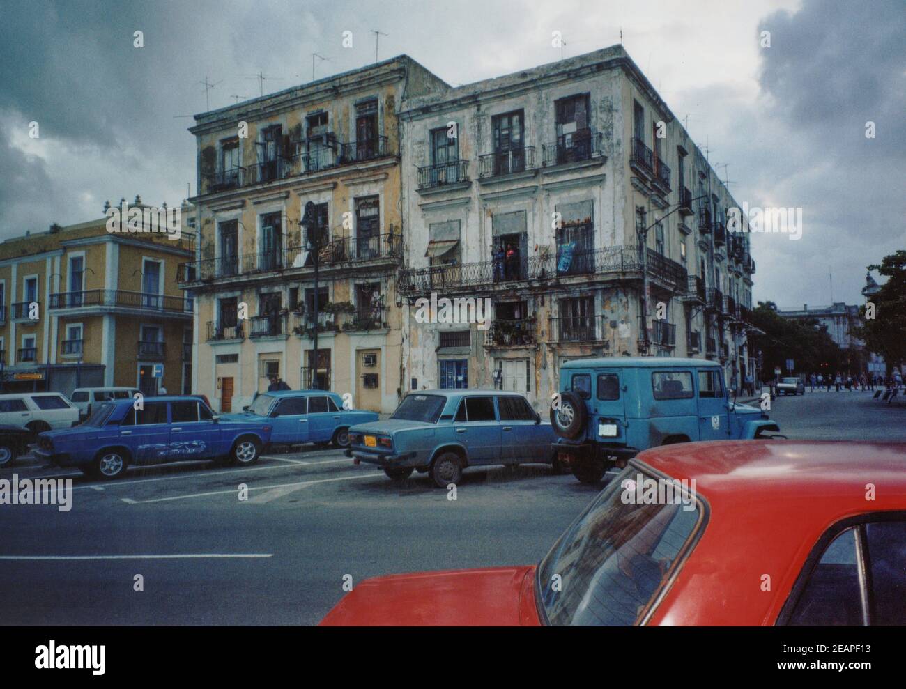 Cuba 1979, Havana Street view 2 Foto Stock