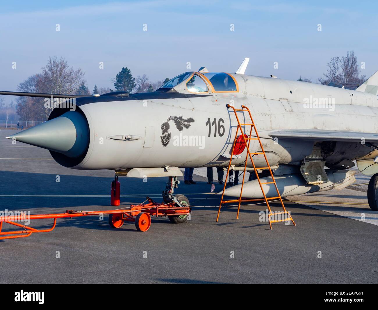 Croato MiG21 bis D 116 Foto Stock