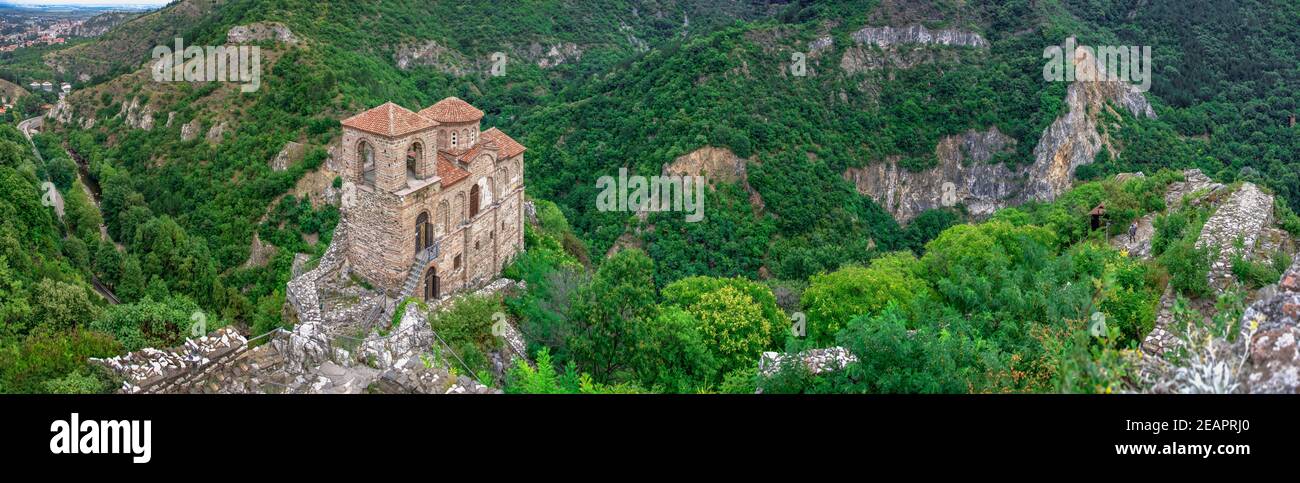 Fortezza medievale di Asens in Bulgaria Foto Stock
