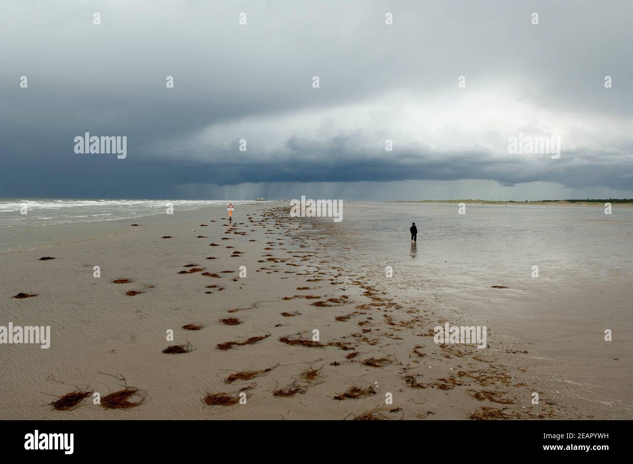 Gewitter, Kueste, Meer, wetter Foto Stock