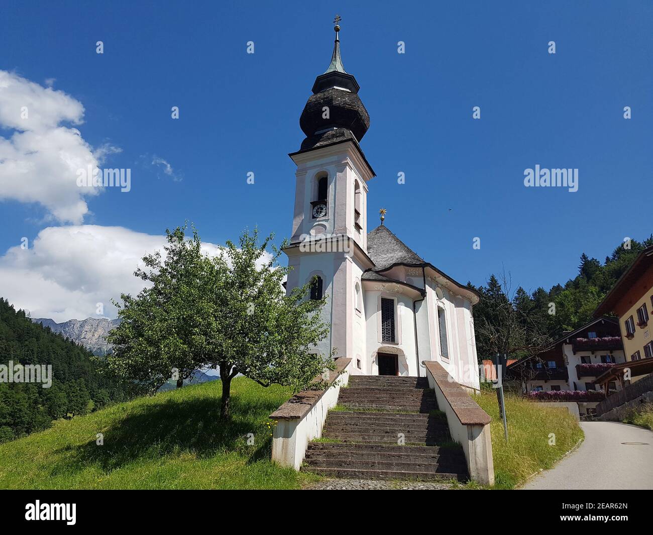 Wallfahrtskirche, Maria Gern, Alta Baviera Foto Stock