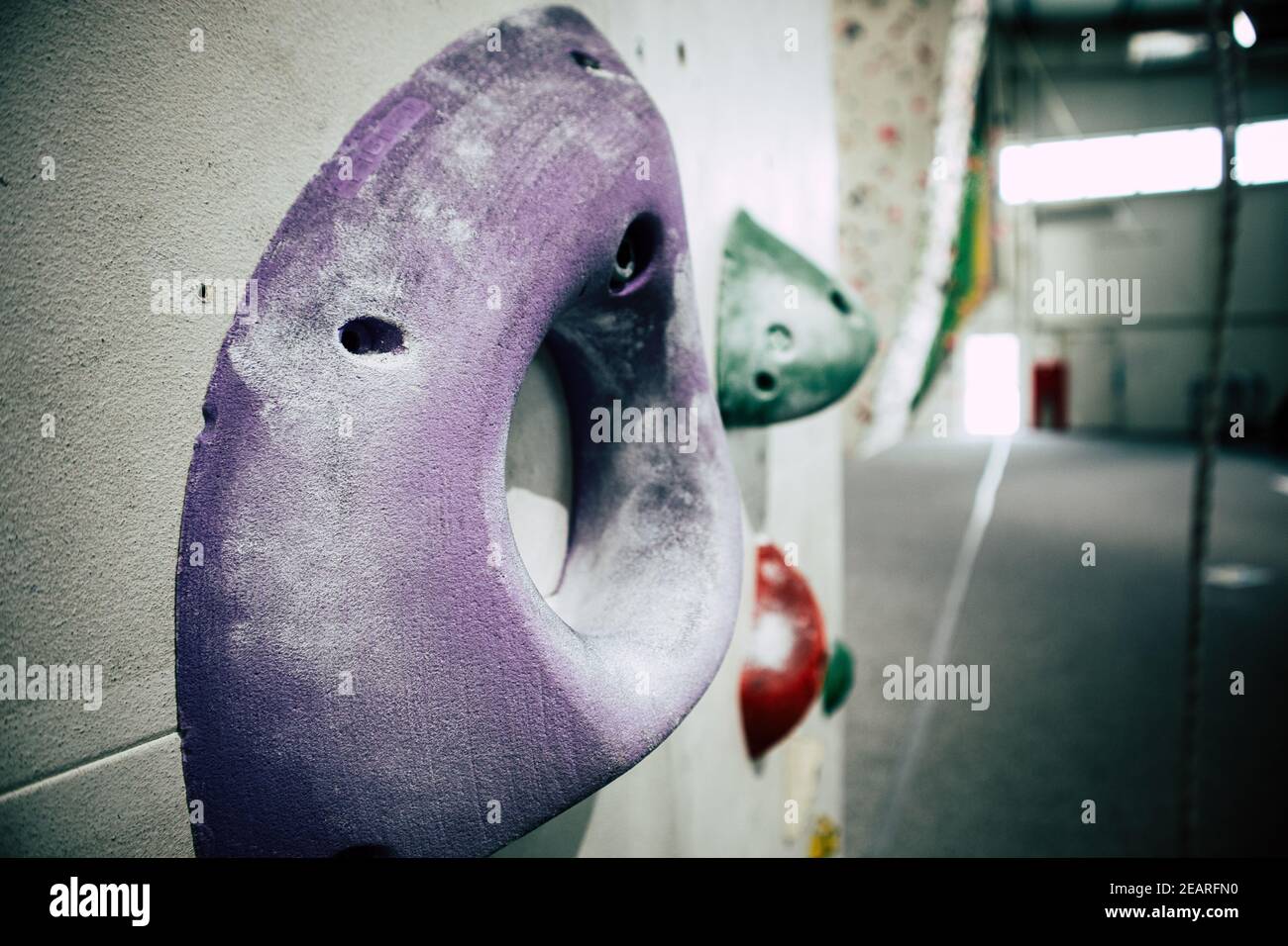 Alpinismo con gesso Foto Stock