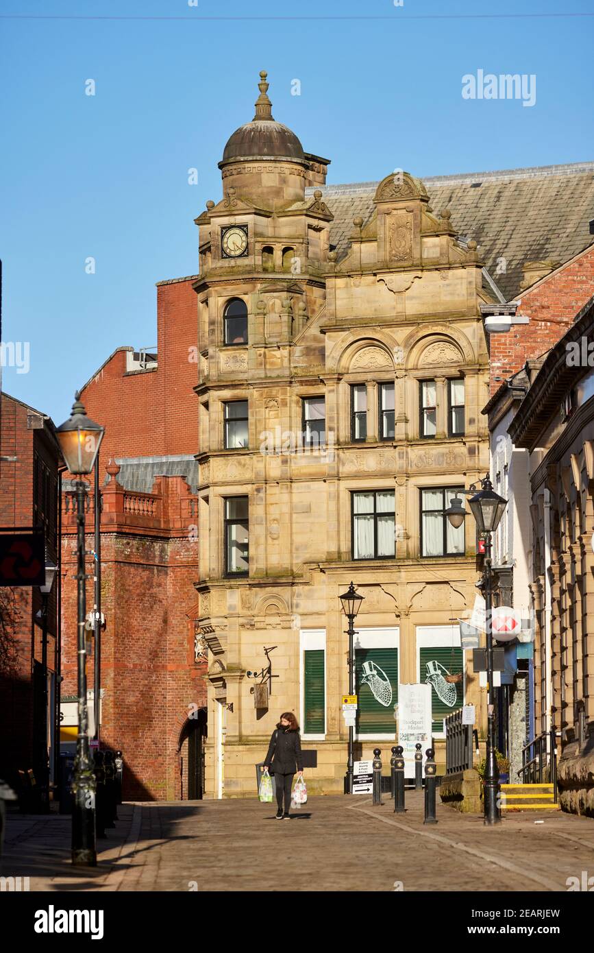 Stockport ex l'edificio Union Bank of Manchester Foto Stock