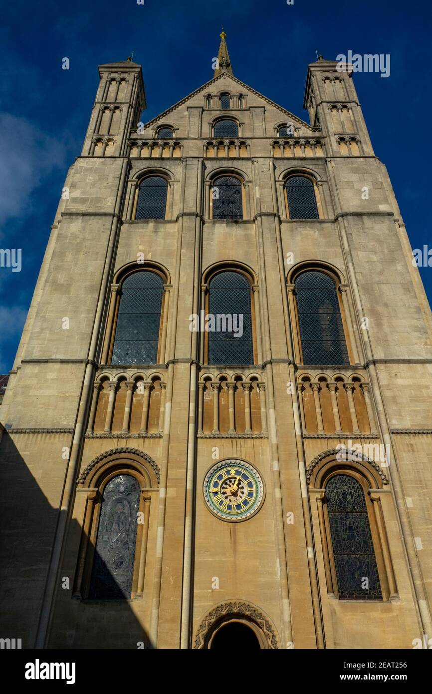 Di fronte sud, la cattedrale di Norwich Foto Stock