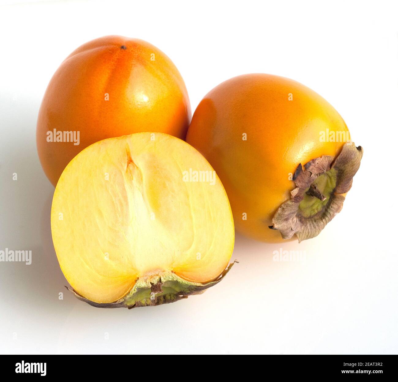 Kaki, Kakipflaume, Diospyros Foto Stock