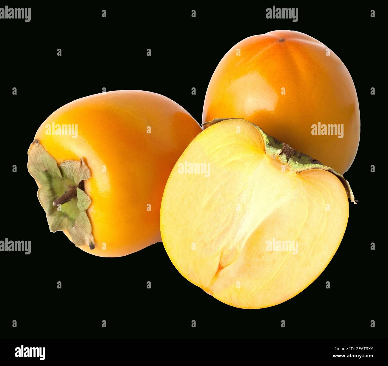 Kaki, Kakipflaume, Diospyros Foto Stock