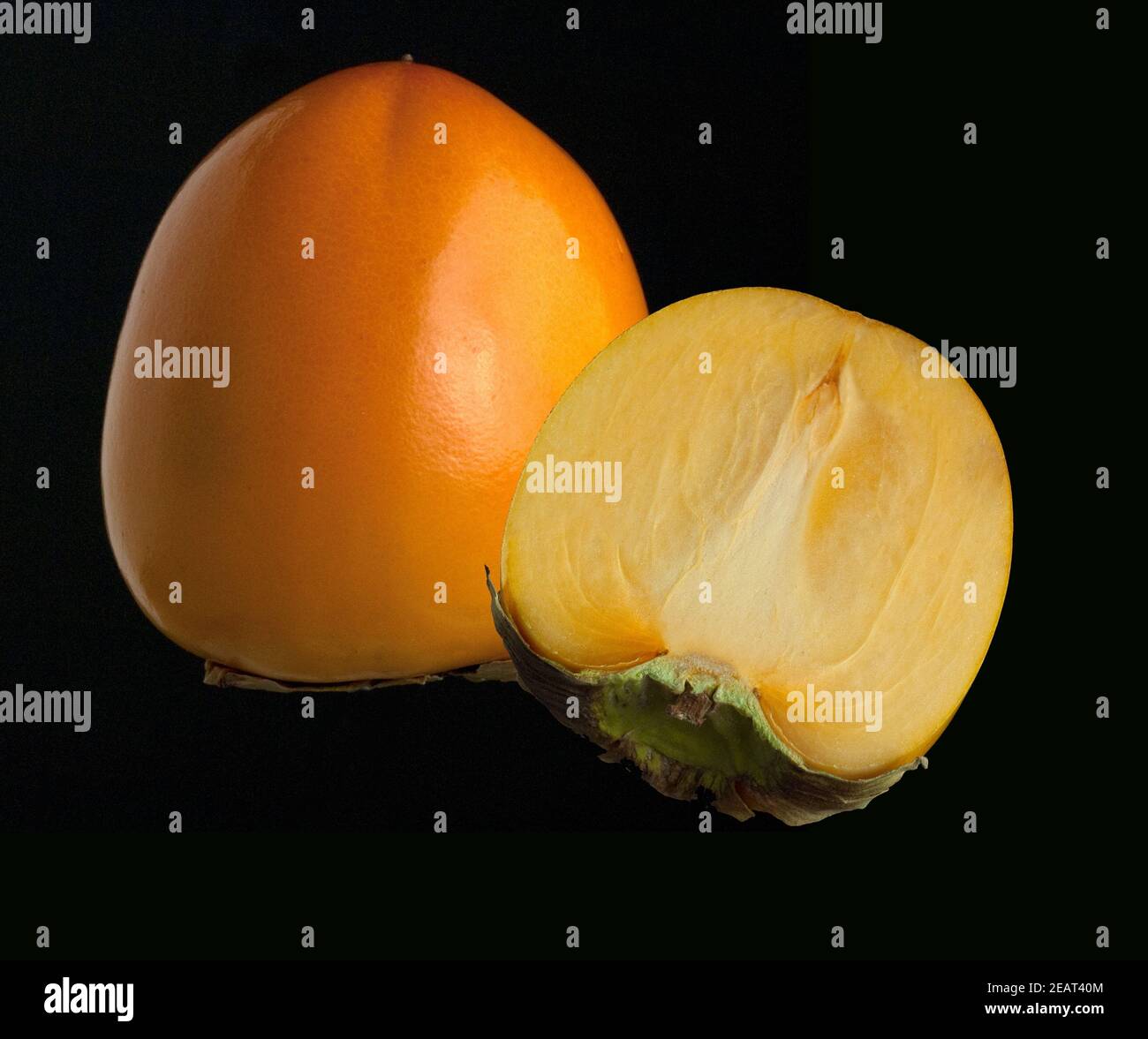 Kaki, Kakipflaume, Diospyros Foto Stock