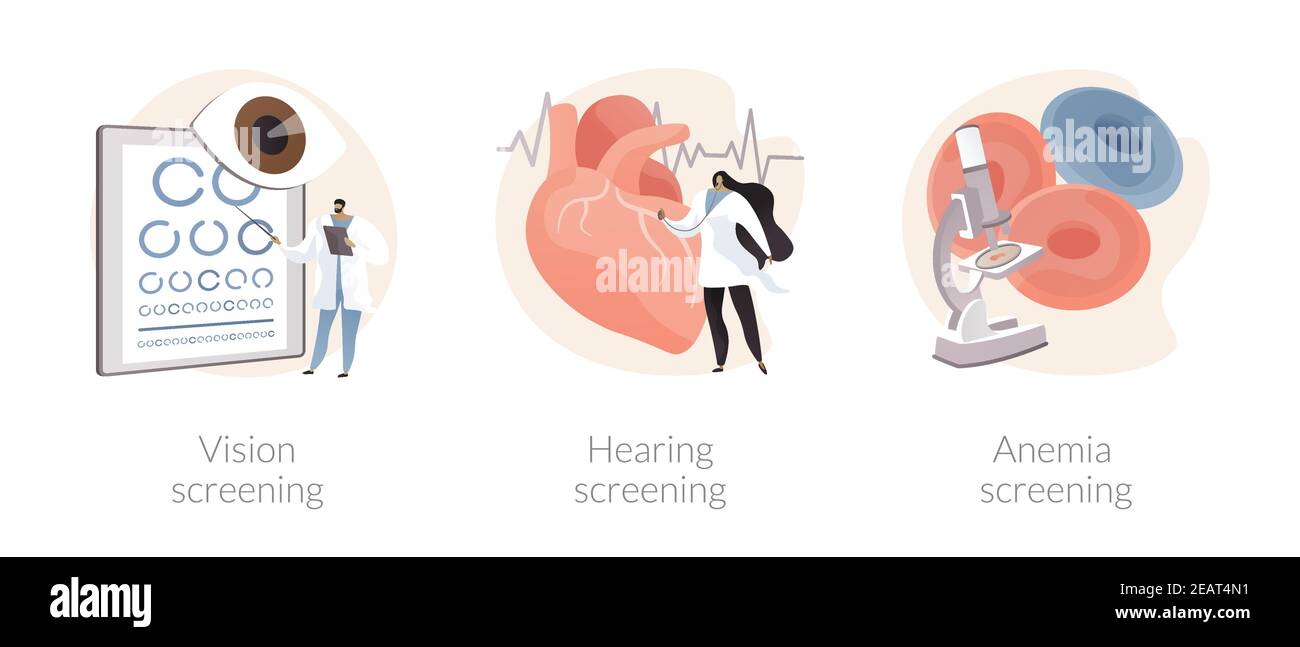 Illustrazioni vettoriali del concetto astratto di controllo pediatrico. Illustrazione Vettoriale