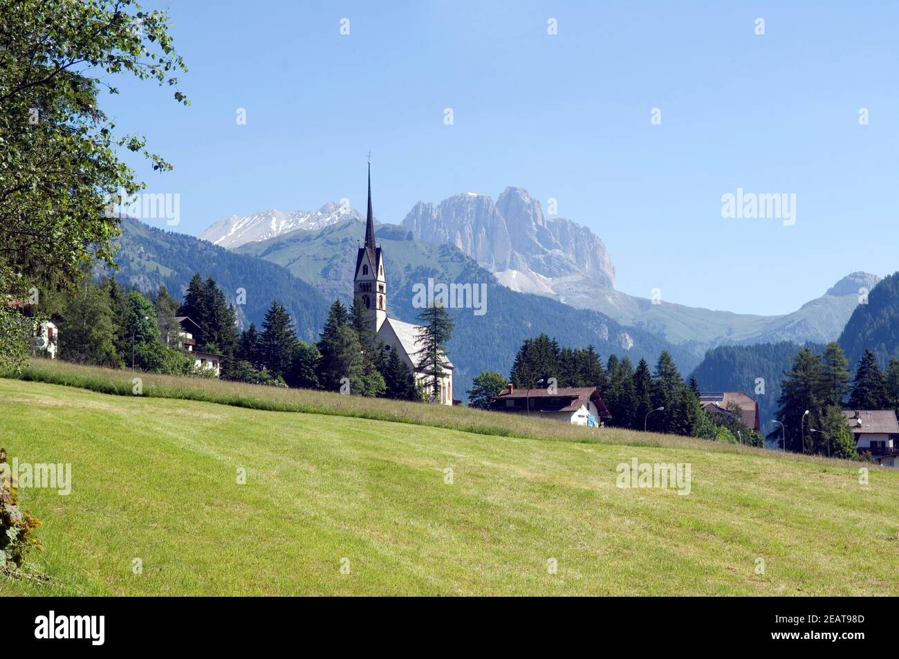 Vigo di Fassa Sellagruppe Foto Stock