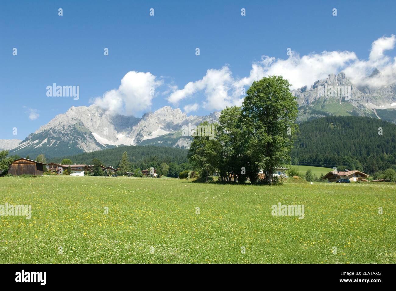 Wilder Kaiser, Tirol, Osterreich, Gebirgstock Foto Stock