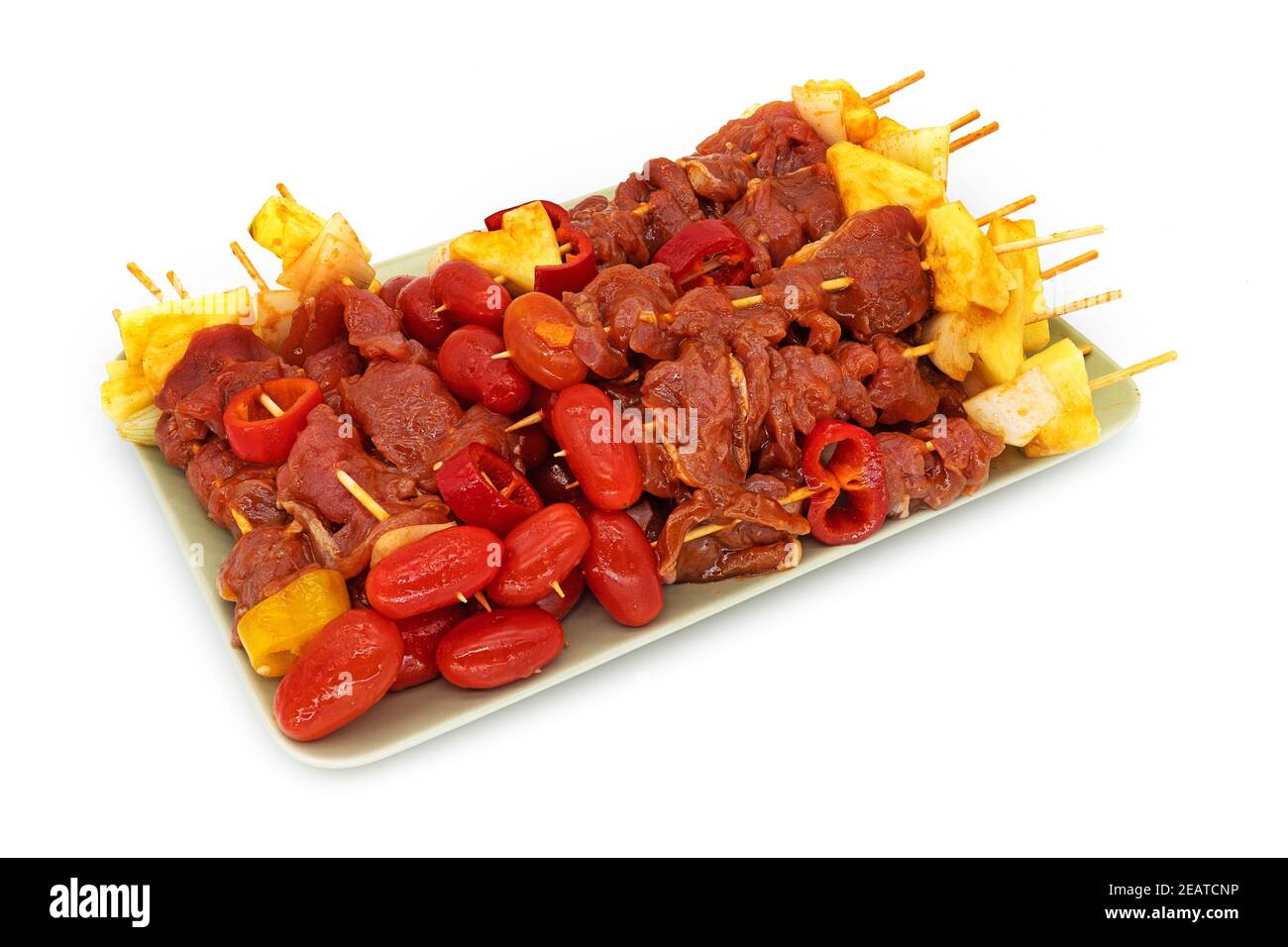 Carne barbecue su bastone Foto Stock