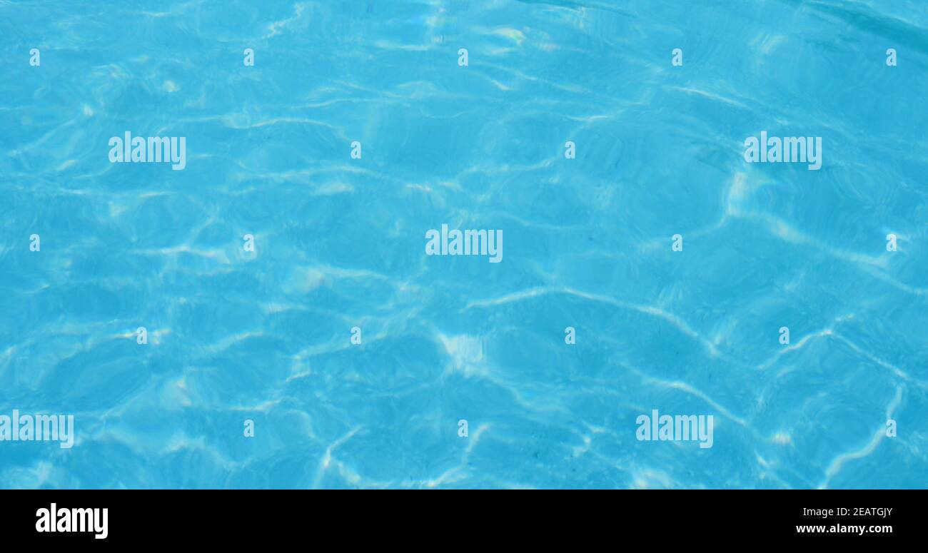 Piscina acqua texture in blu Foto Stock