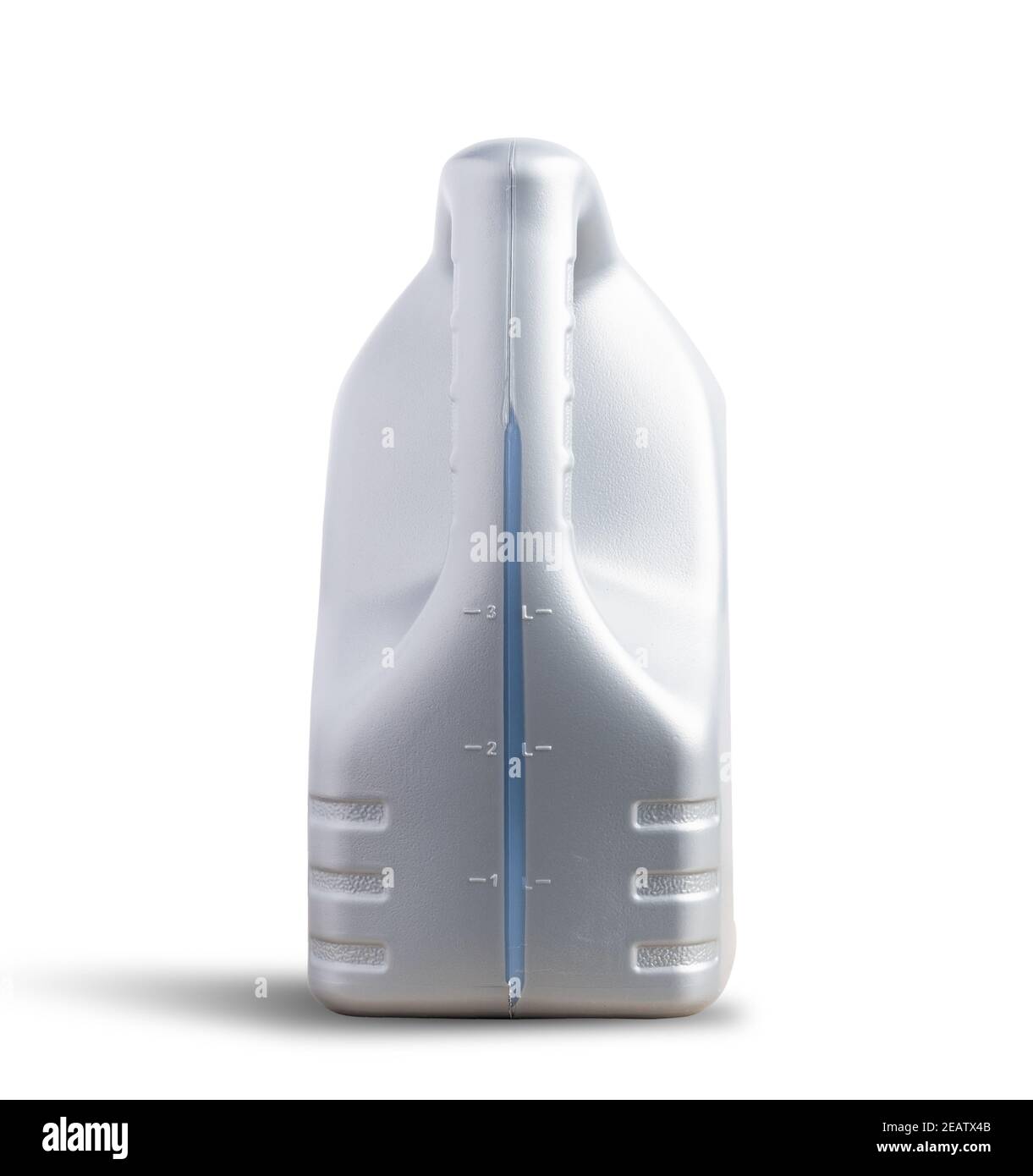 Contenitore in plastica grigio olio lubrificante bottiglia gallone 4 litri Foto Stock