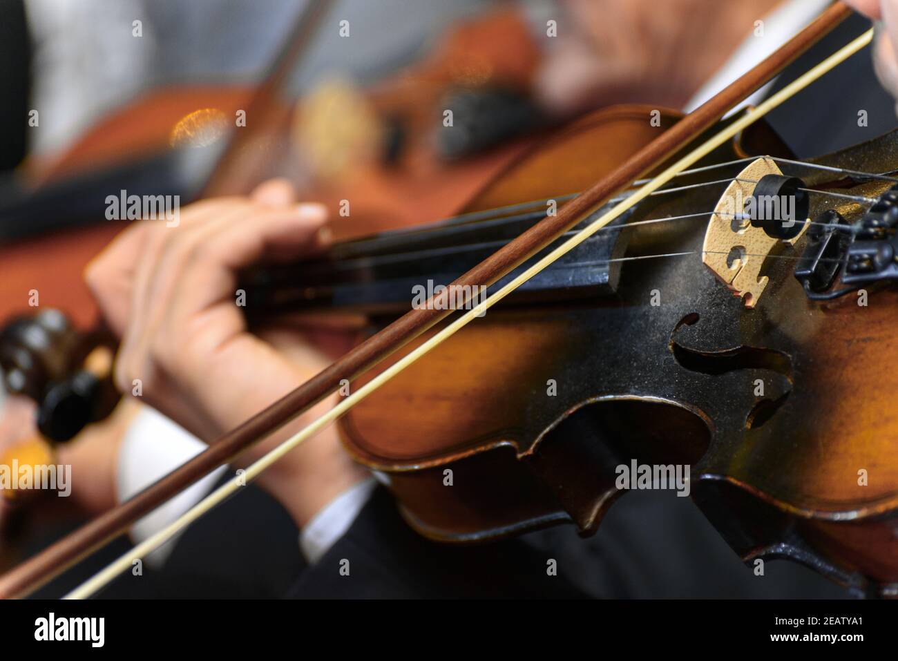 Violino sinfonico Foto Stock