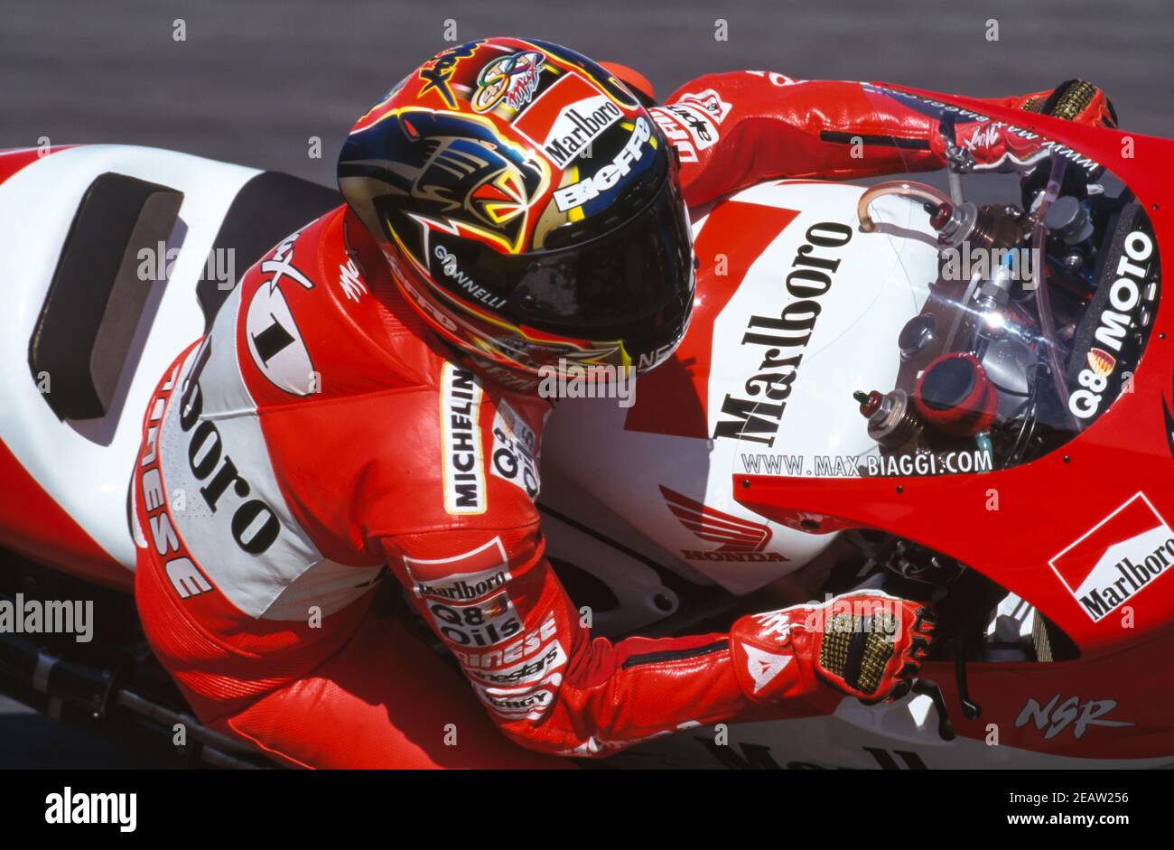 Max Biaggi,(ITA) Honda 500,Moto GP 500, GP di Madrid 1998, Jarama Foto Stock