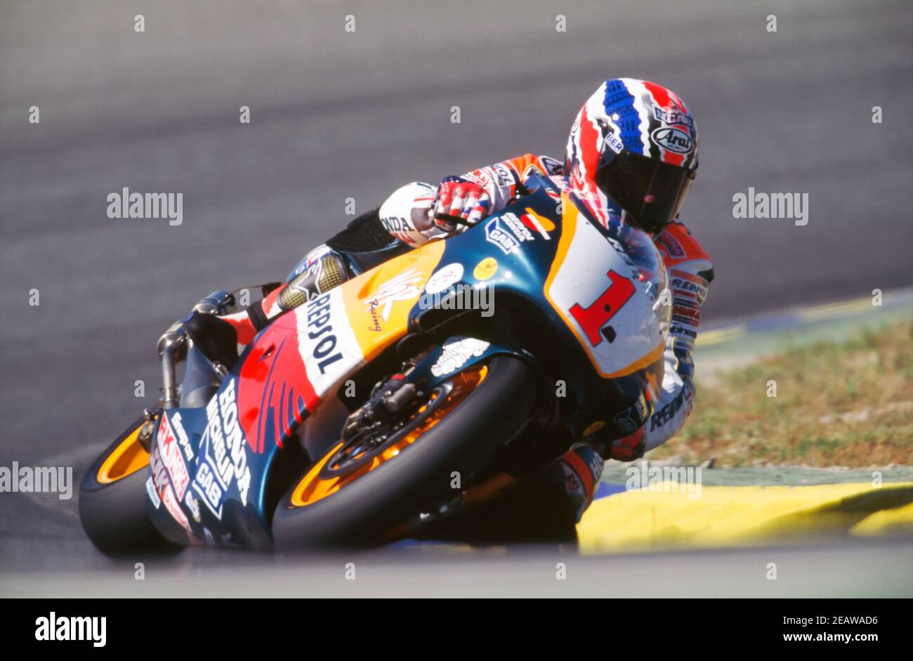 Spagna Moto GP 500 1998, Madrid, Michael Doohan (AUS), Honda 500 Foto Stock