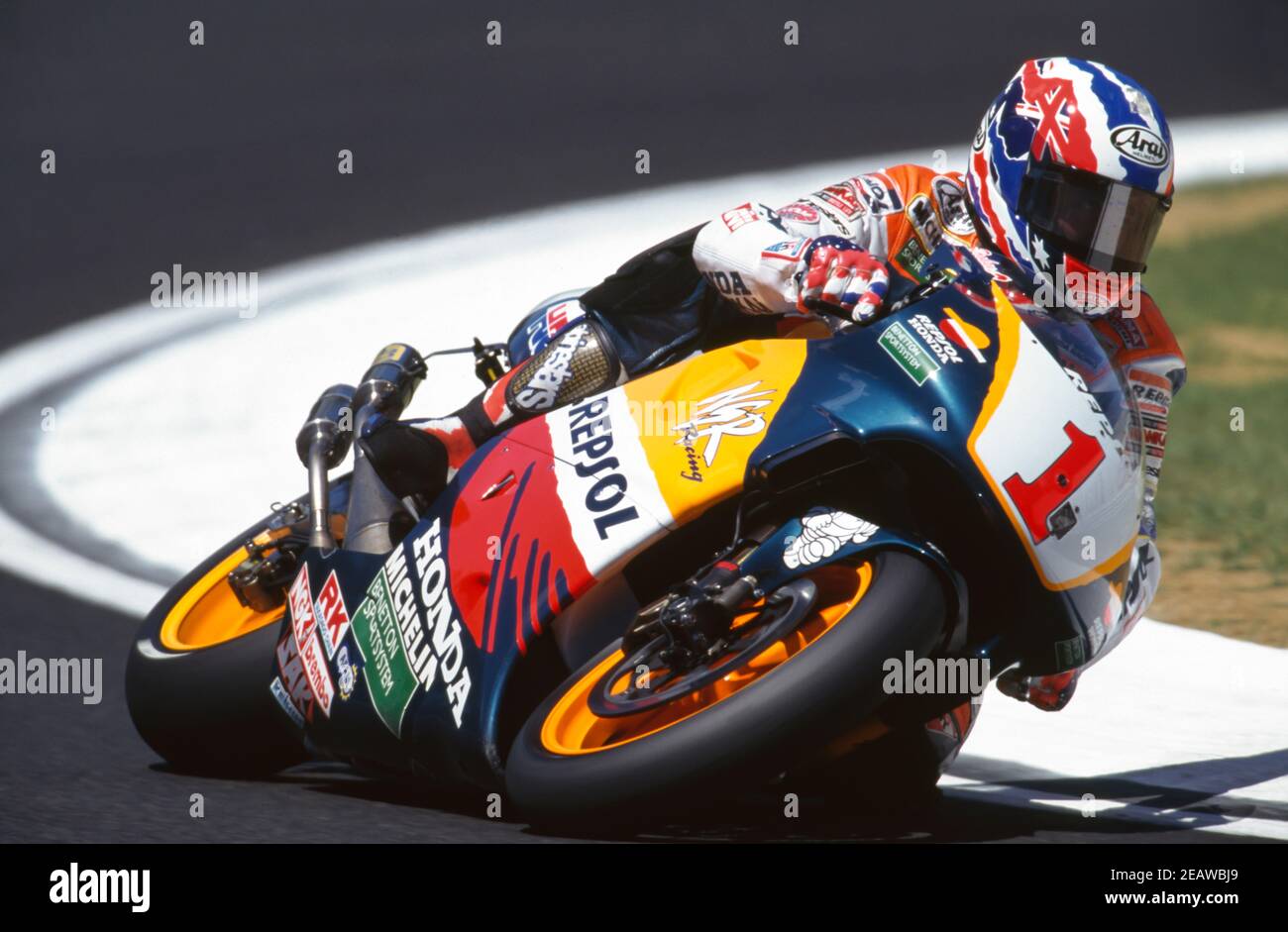 GP d'Italia 1997, Mugello, Michael Doohan (AUS) Honda 500 NSR Foto Stock