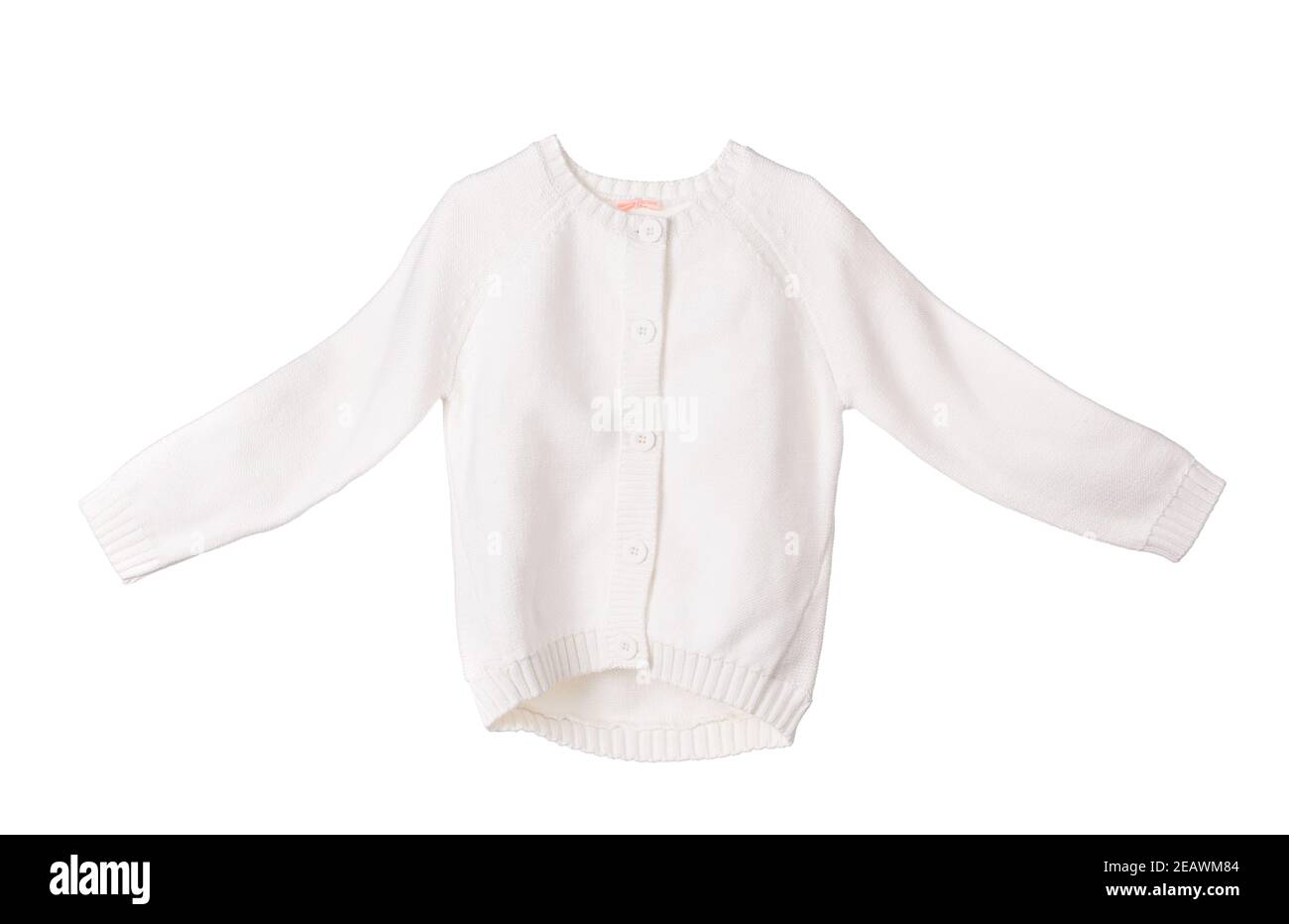 Ponticello in maglia per bambini. Isolato su sfondo bianco. Foto Stock