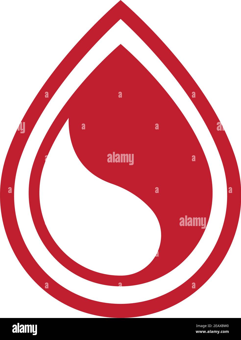 Goccia di sangue del donatore illustrazione vettoriale Illustrazione Vettoriale