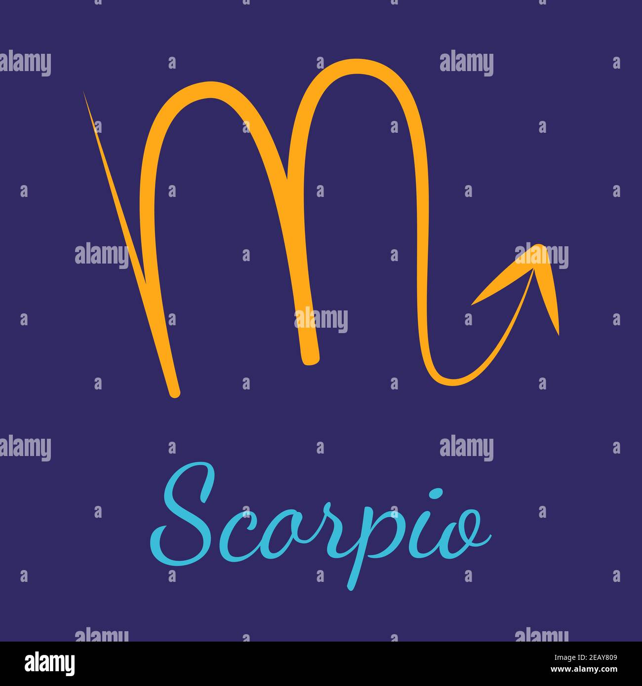 Icona dello zodiaco vettore Scorpio Illustrazione Vettoriale
