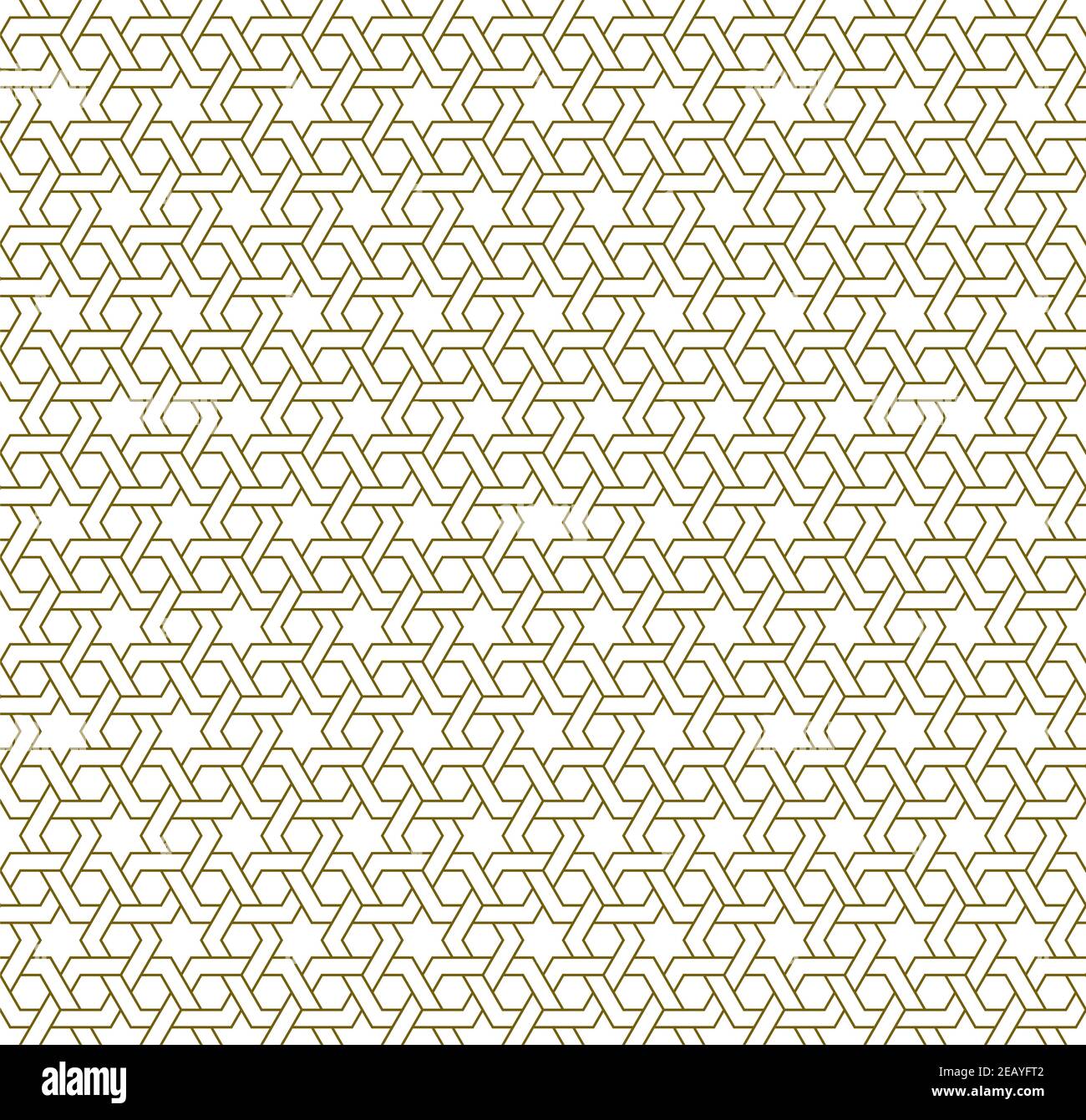 Decorazioni geometriche senza cuciture basate su arte islamica tradizionale.linee di colore marrone.ottimo design per tessuto,tessuto,copertina,carta da imballaggio,sfondo.spessa l Illustrazione Vettoriale