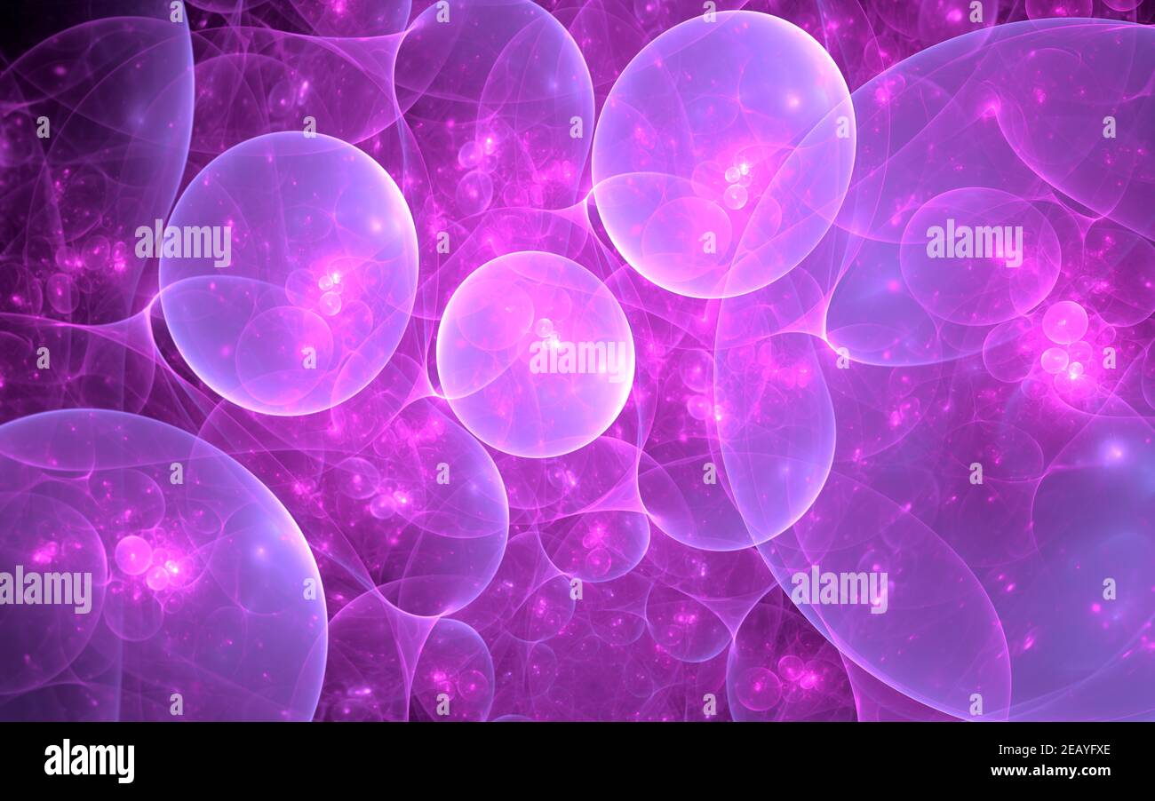 Sfondo di celle sintetiche, illustrazione 3D Foto Stock