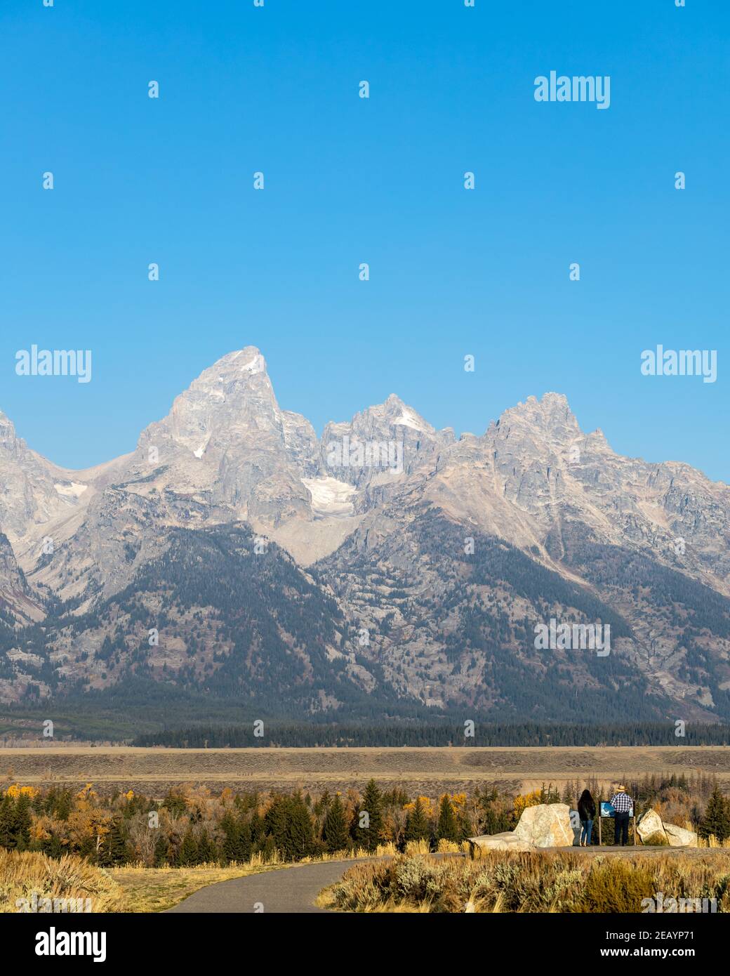 Il Parco Nazionale del Grand Teton in Wyoming Foto Stock