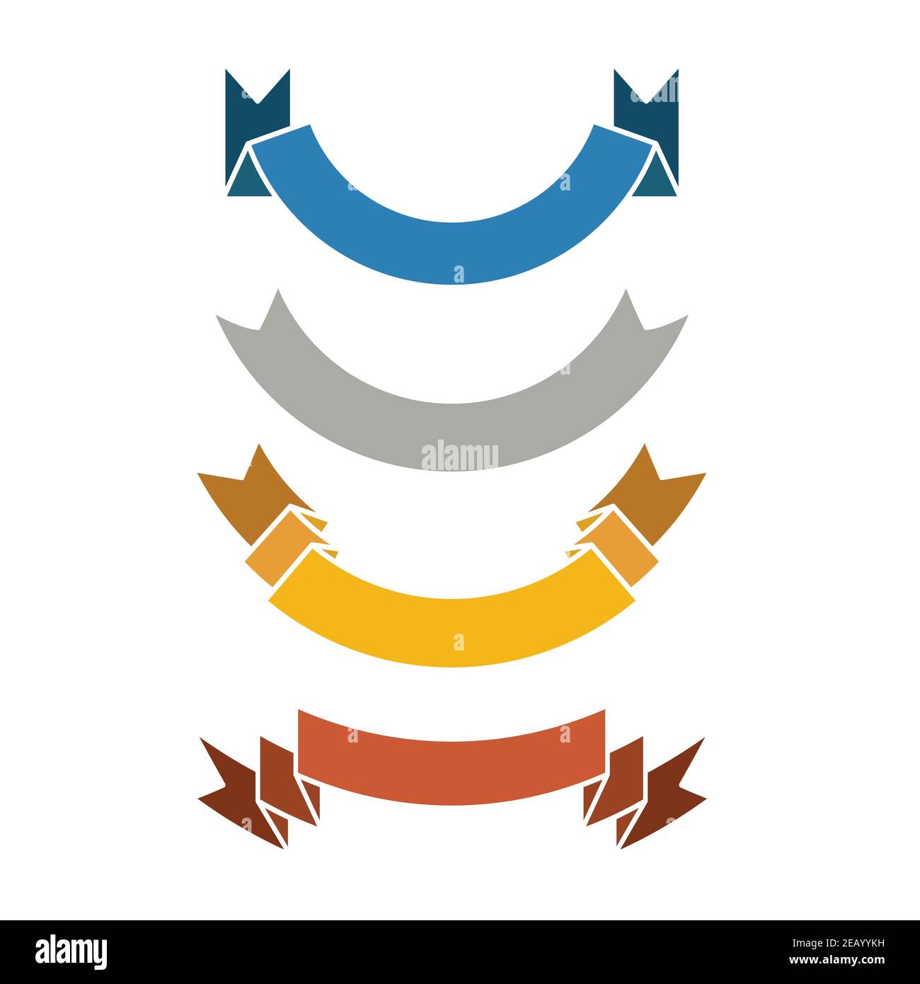 Set di nastri in stile vintage isolato. Illustrazione vettoriale Illustrazione Vettoriale